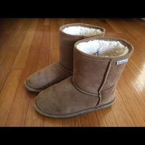 Bearpaw Suede Leather Sheepskin Boots